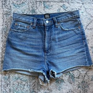 BDG denim shorts, size 28. High rise, medium wash.